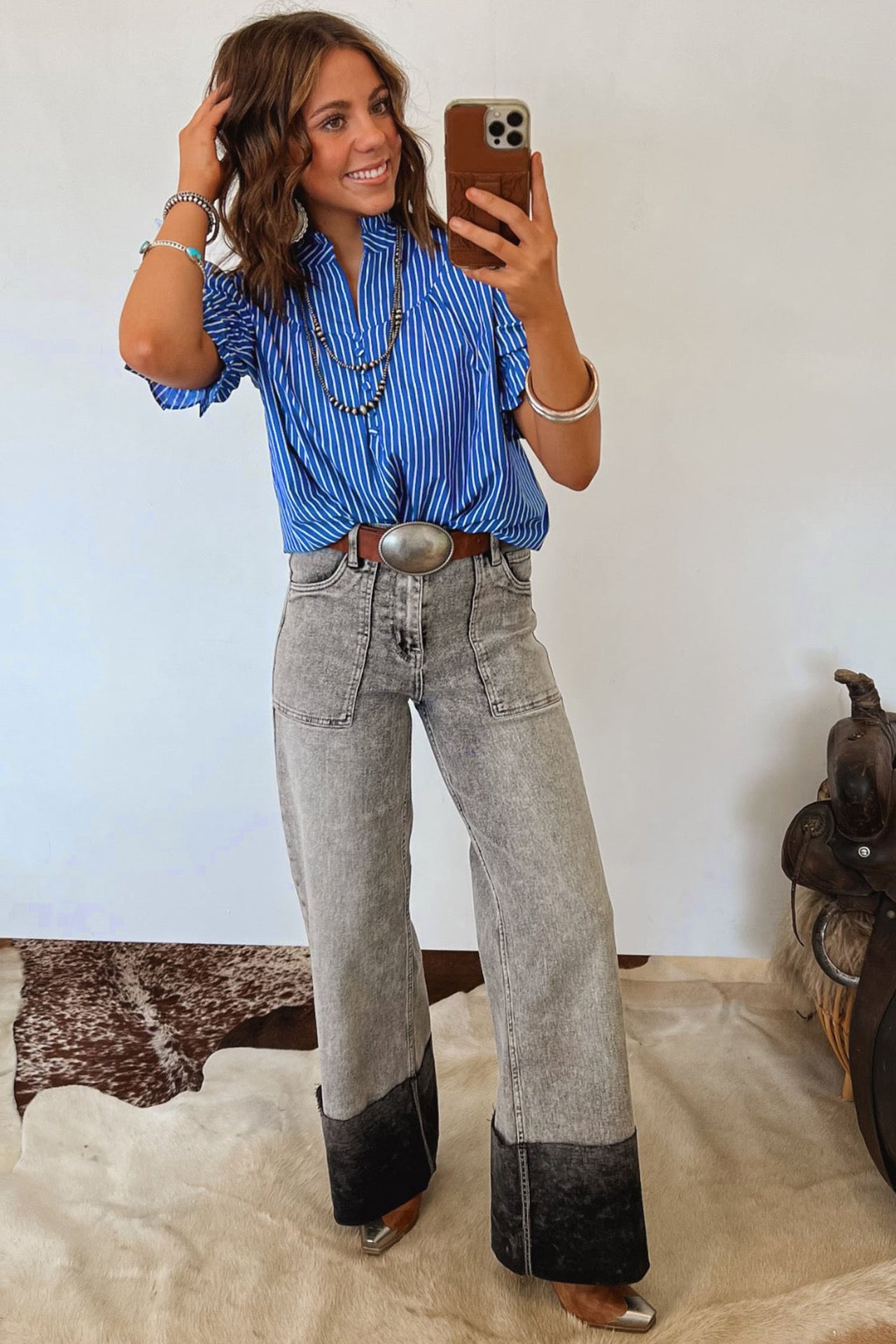 Billie Blouse - Blue