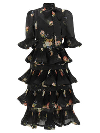 Thumbnail for Zimmermann Pleated Sleeved Dress