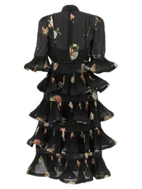 Thumbnail for Zimmermann Pleated Sleeved Dress
