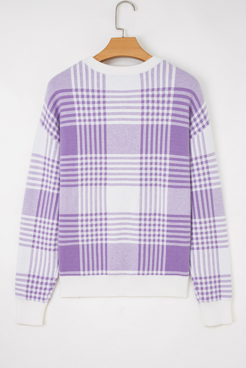Pippa Plaid Knit - Lilac