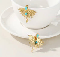 Thumbnail for Angel Wing Earrings - Gold