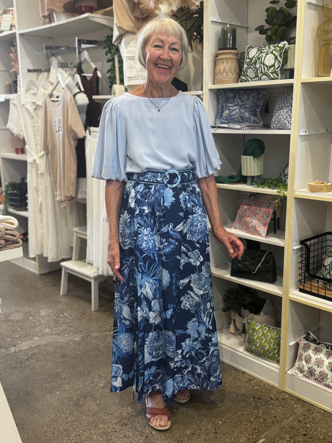 Dakota Skirt - Blue Print