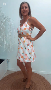 Thumbnail for Sadie Mini Slip Dress - Fruit Bowl
