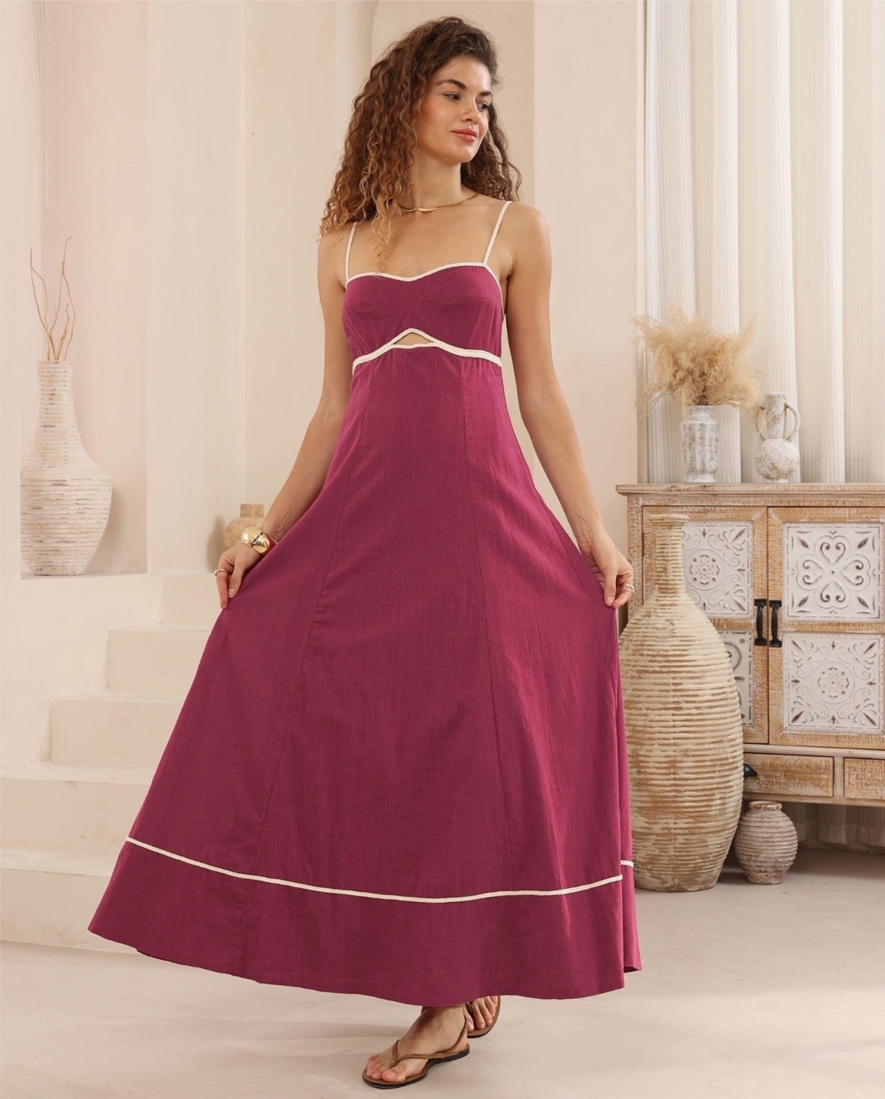 Astra Maxi Dress - Plum