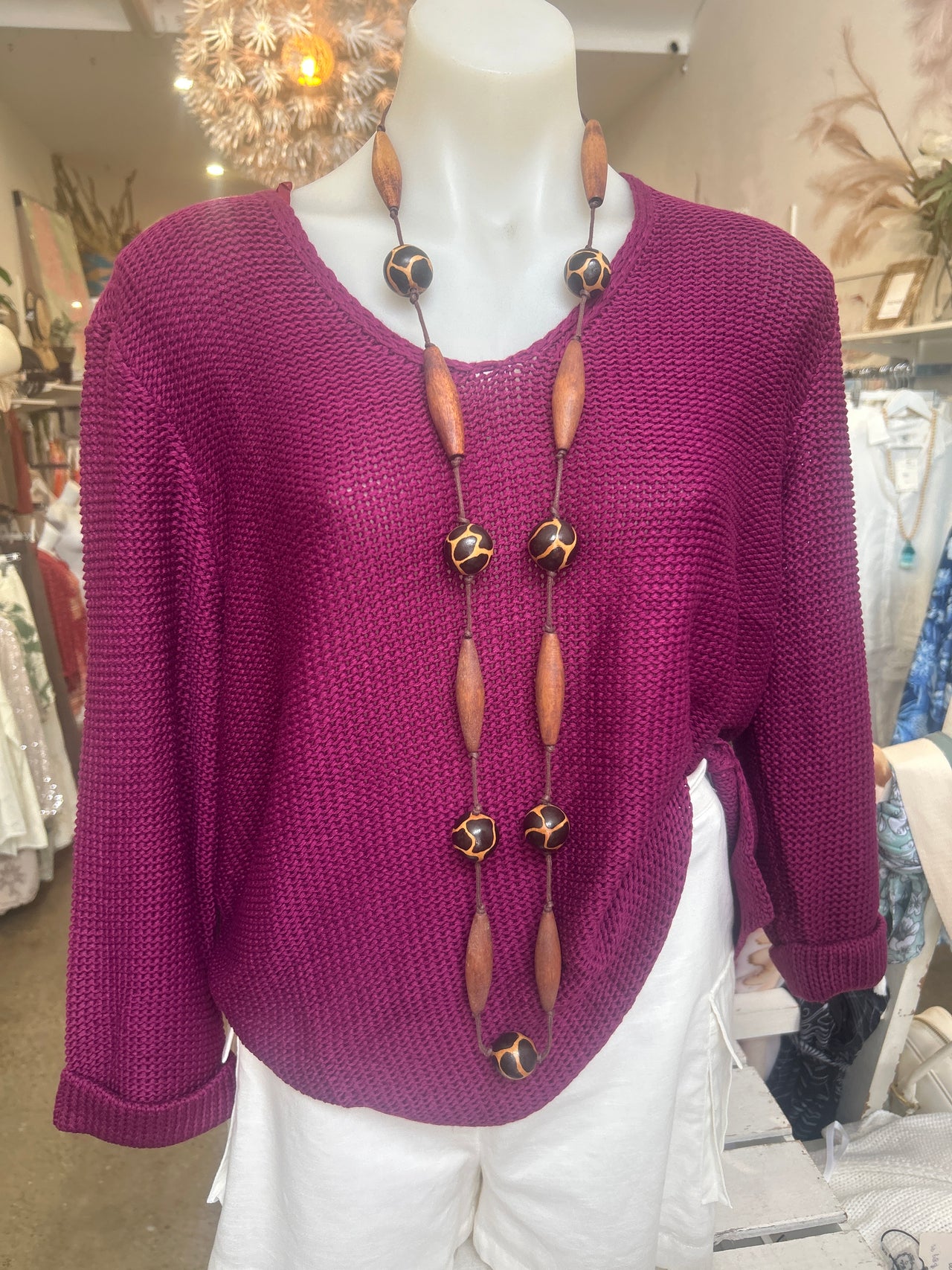 Keeley Knit Jumper - Plum