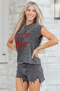 Thumbnail for Stella Stone Wash Tank - Charcoal