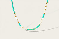 Thumbnail for Boho Bead Necklace - Turquoise
