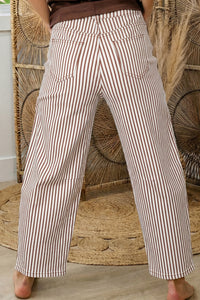 Thumbnail for Violet Stripe Jean - Brown