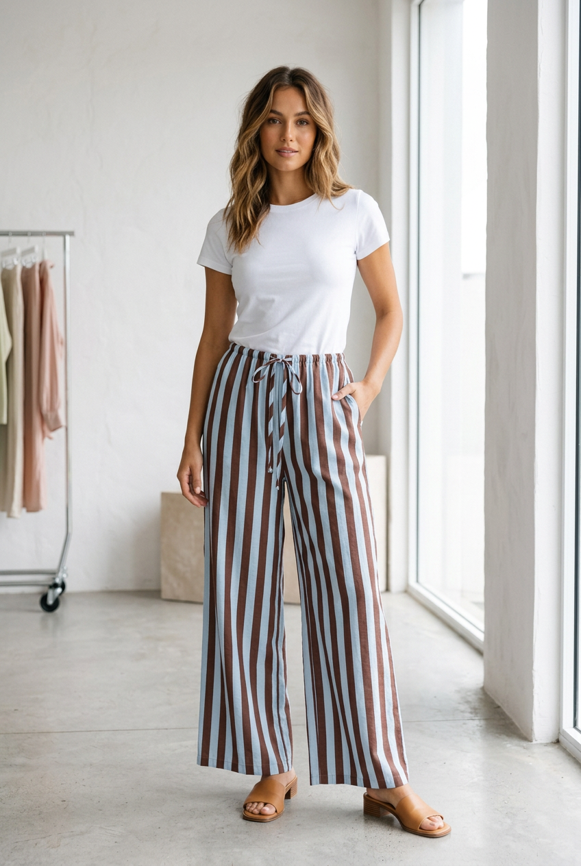 Marina Pant  - Stripe
