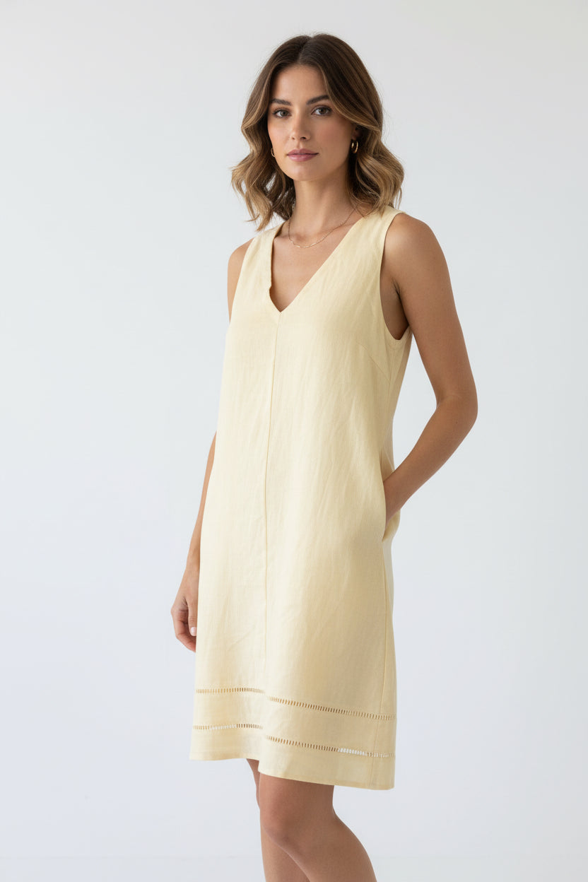 Latisha Shift Dress -Yellow