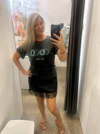 Thumbnail for Silvia Satin Skirt - Black