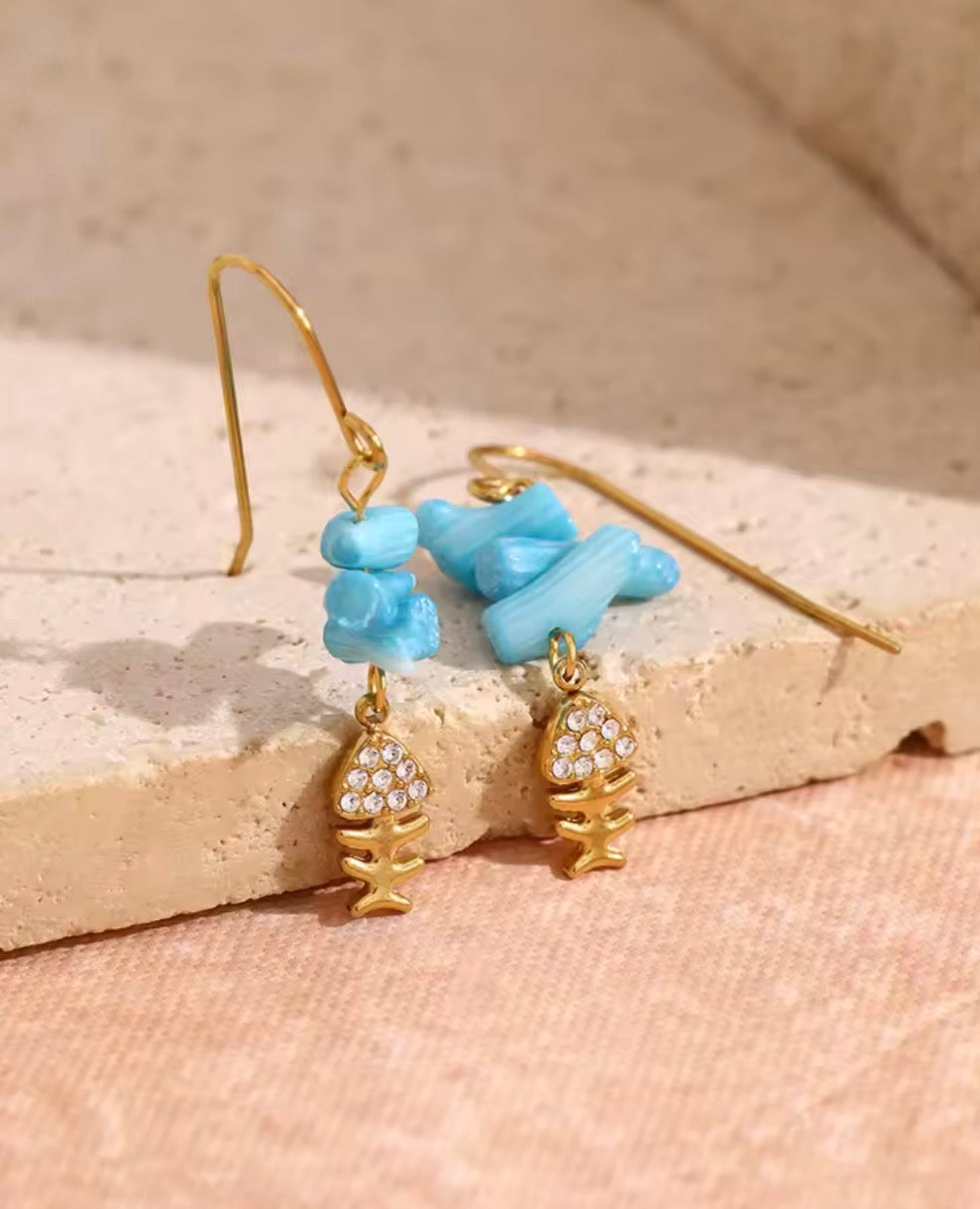 Coral Fish Earrings