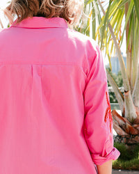Thumbnail for Pamela Palm Shirt - Pink