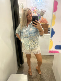 Thumbnail for Yasmina Lace Shorts - Ivory White