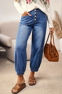 Thumbnail for Tanitia Tapered Jean - Mid Denim