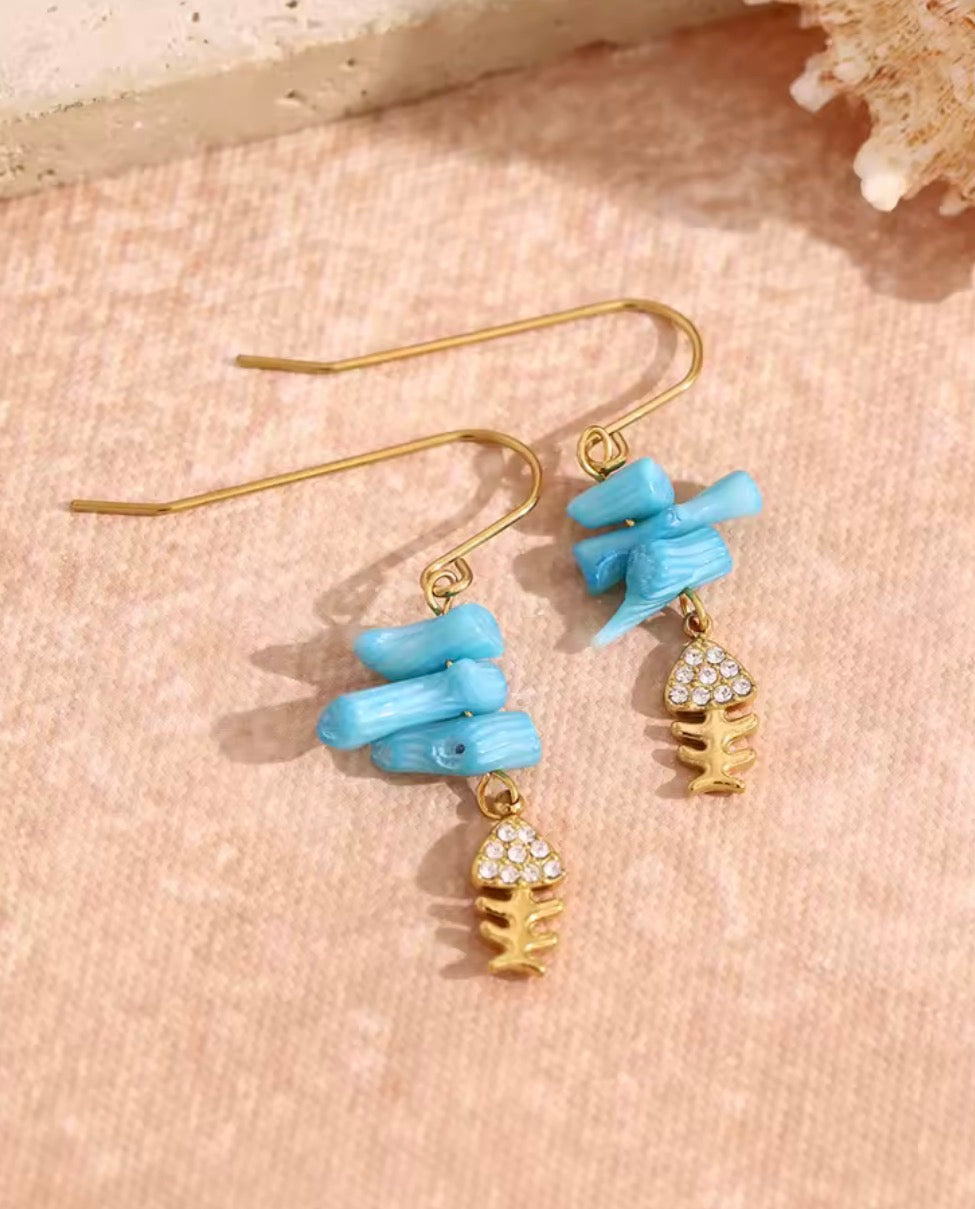 Coral Fish Earrings