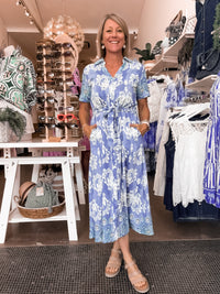 Thumbnail for Demi Shirt Dress - Denim