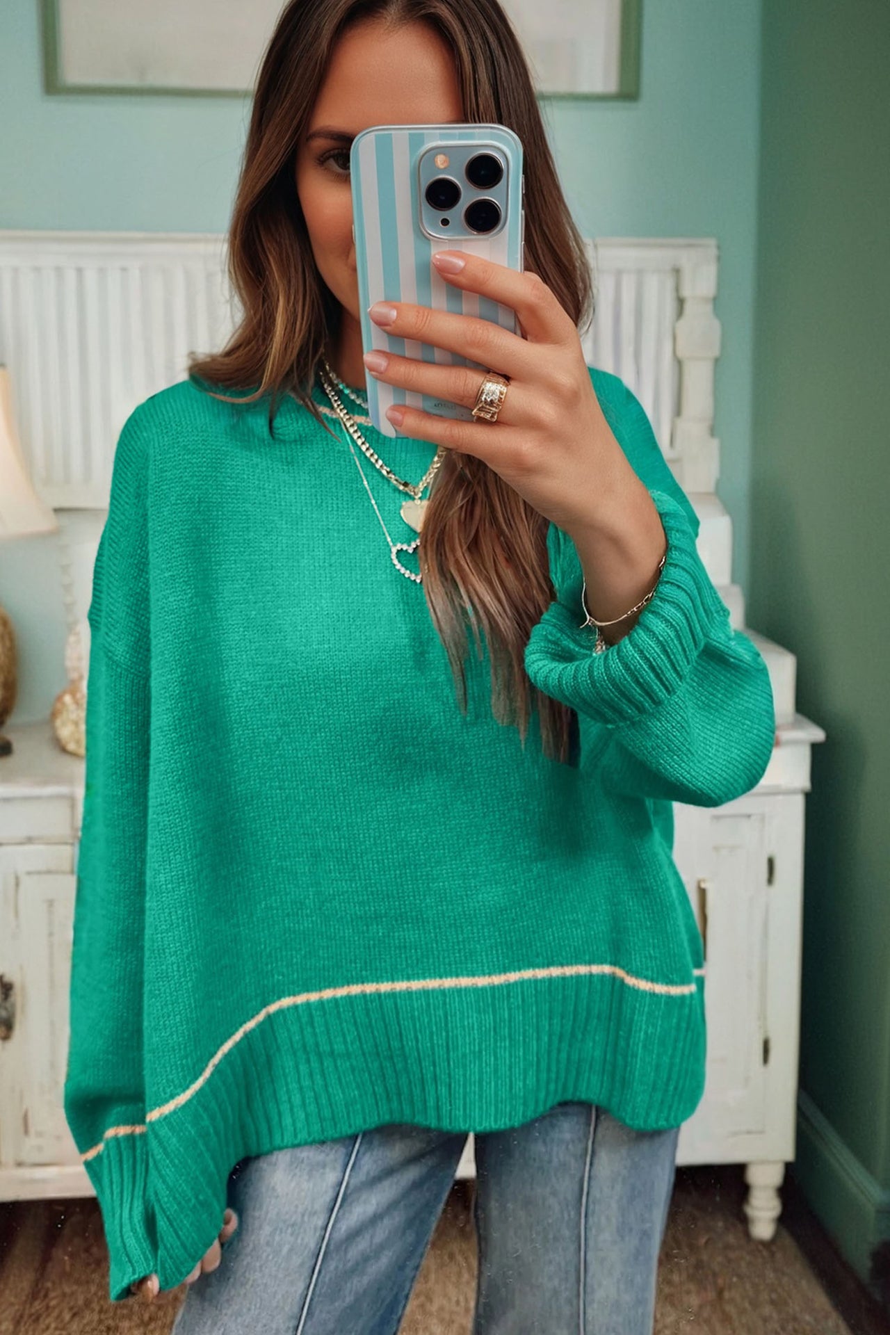 Oriana Oversized Knit - Green
