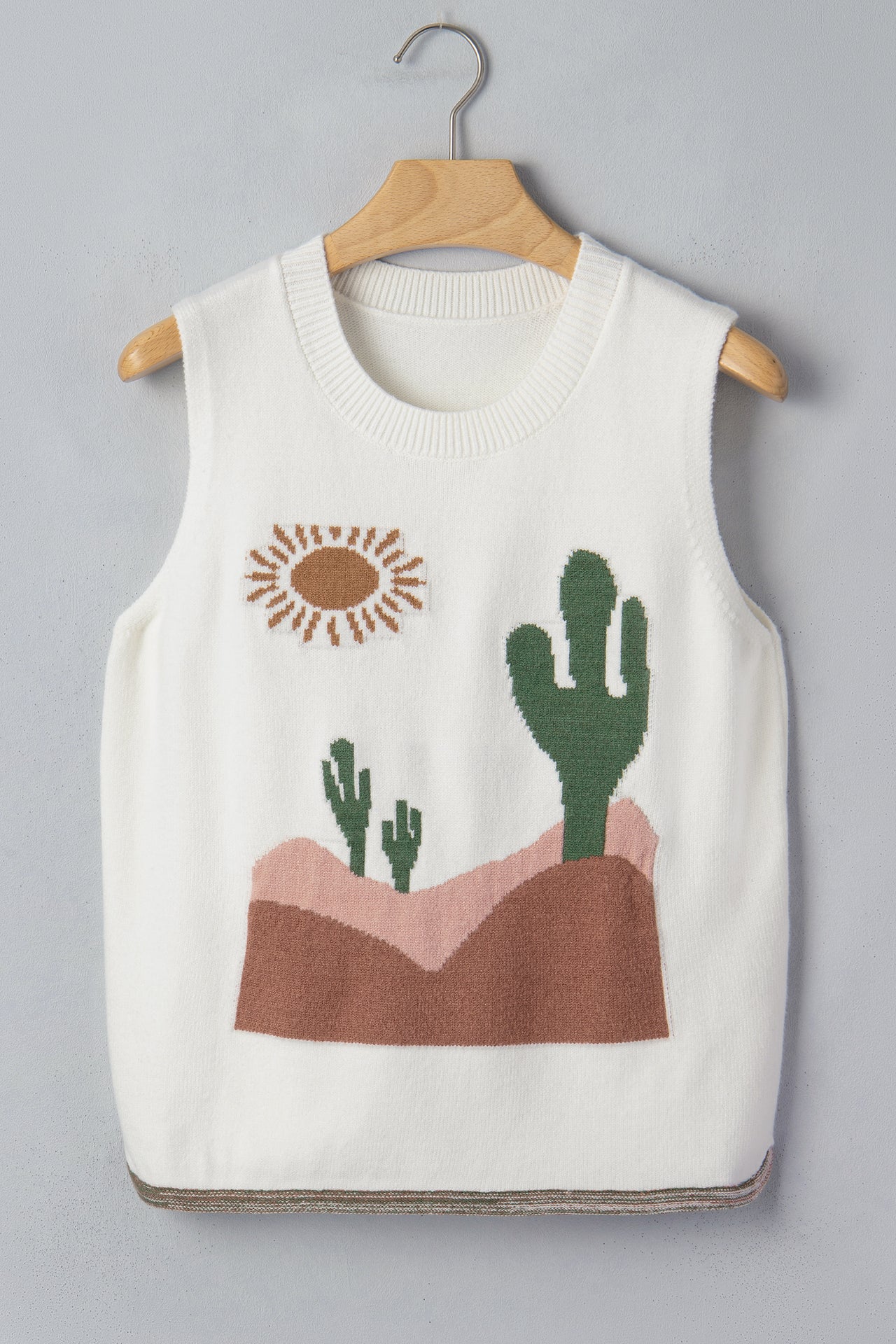 Desert Knit Vest - Cream