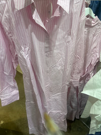 Thumbnail for Lexi’s  Button Shirt Dress- Pink Pinstripe