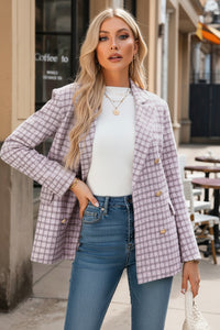 Thumbnail for Coco Tweed Blazer - Lavendar