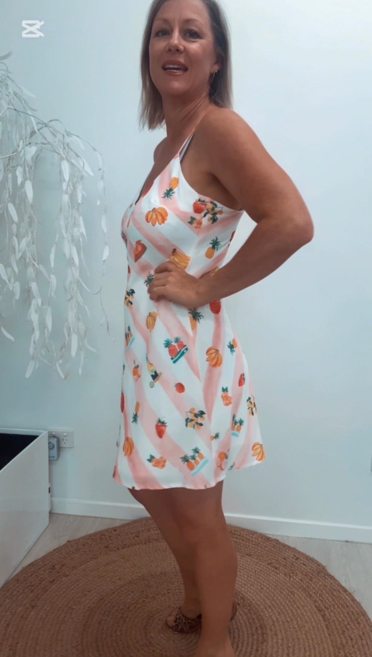 Sadie Mini Slip Dress - Fruit Bowl