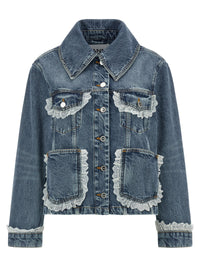 Thumbnail for Ganni Denim And Lace Jacket