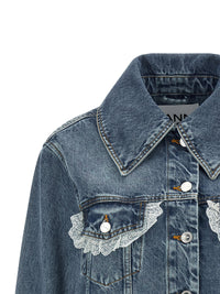 Thumbnail for Ganni Denim And Lace Jacket