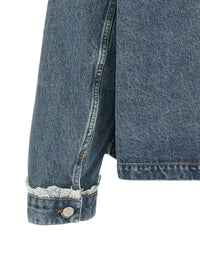 Thumbnail for Ganni Denim And Lace Jacket