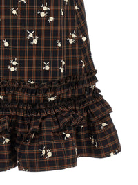Thumbnail for Ganni Check Flower Dress