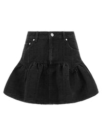 Thumbnail for Ganni Lurex Denim Skirt