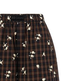Thumbnail for Ganni Check Flower Bermuda Shorts