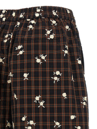 Thumbnail for Ganni Check Flower Bermuda Shorts