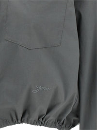 Thumbnail for Ganni Cropped Shirt With Lace