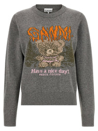Thumbnail for Ganni Sweater With Front Intarsia