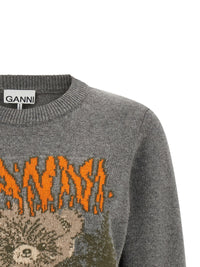 Thumbnail for Ganni Sweater With Front Intarsia