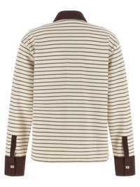 Thumbnail for Ganni Striped Cotton Polo Shirt
