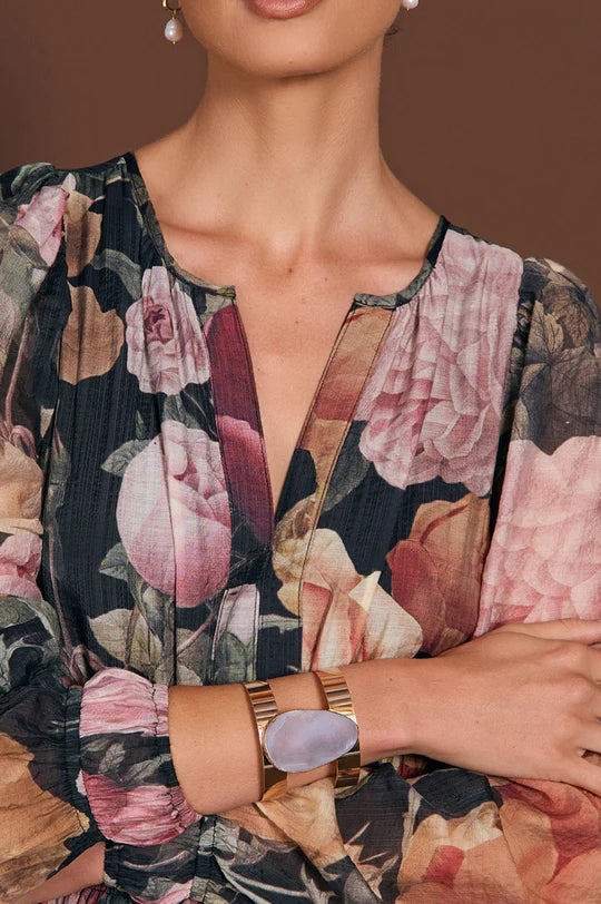 Statement Agate Cuff - Green