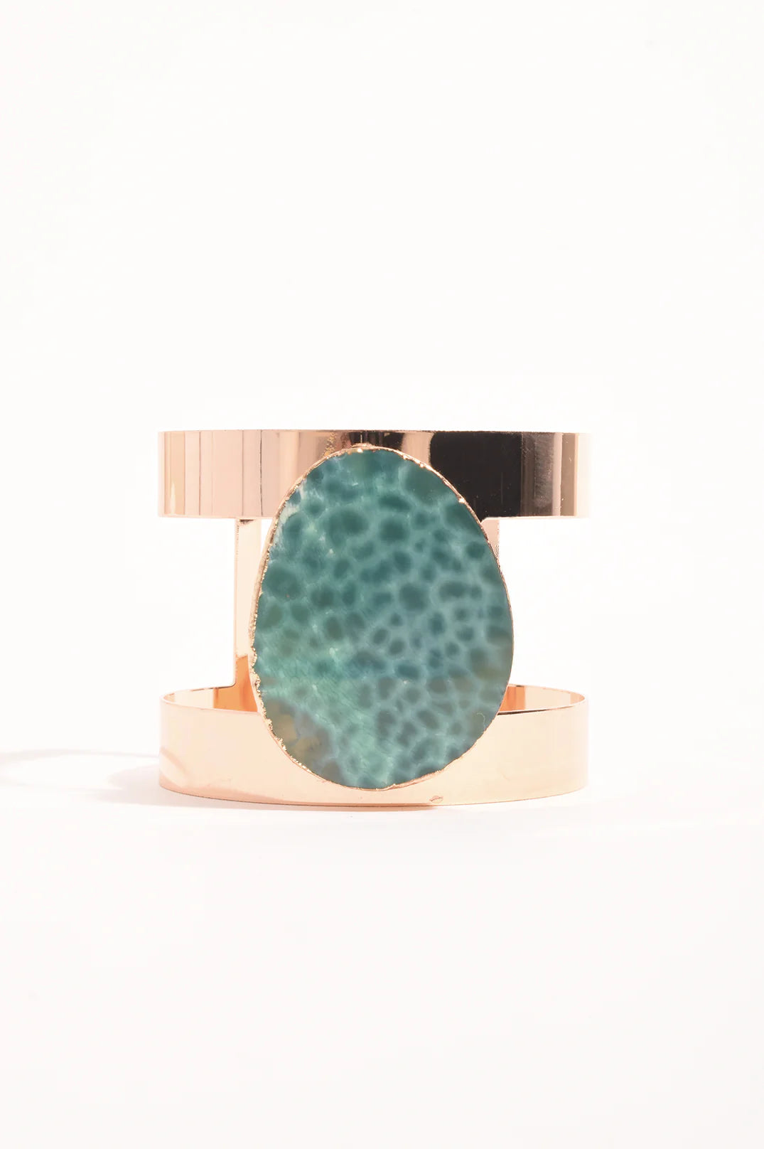 Statement Agate Cuff - Green