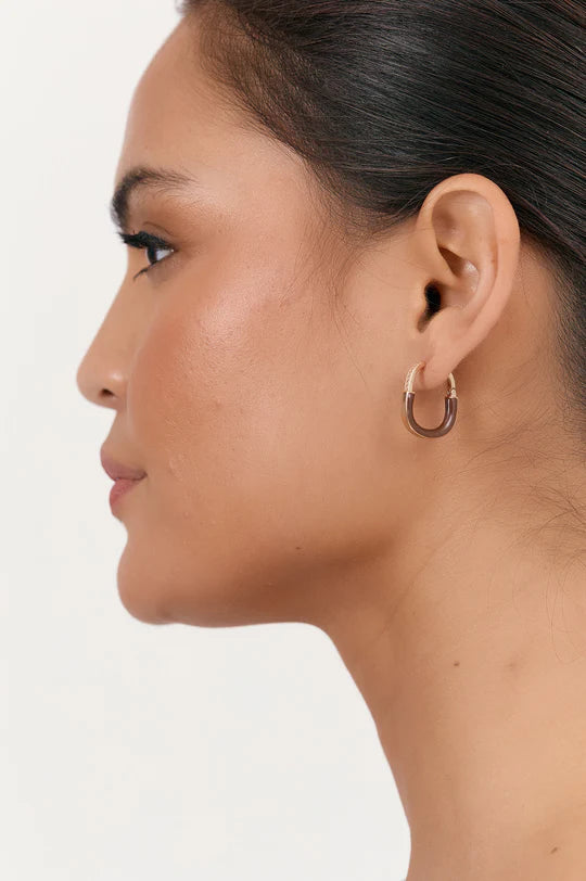 Enamel Hoops - Cream