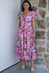 Thumbnail for Solana Midi Dress - Pink