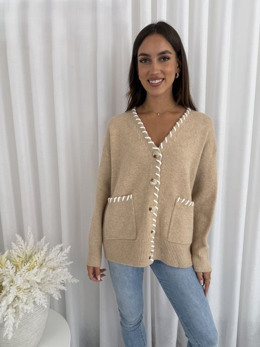 Betty Cardigan - Tan