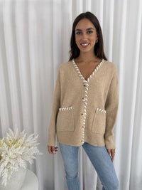 Thumbnail for Betty Cardigan - Tan