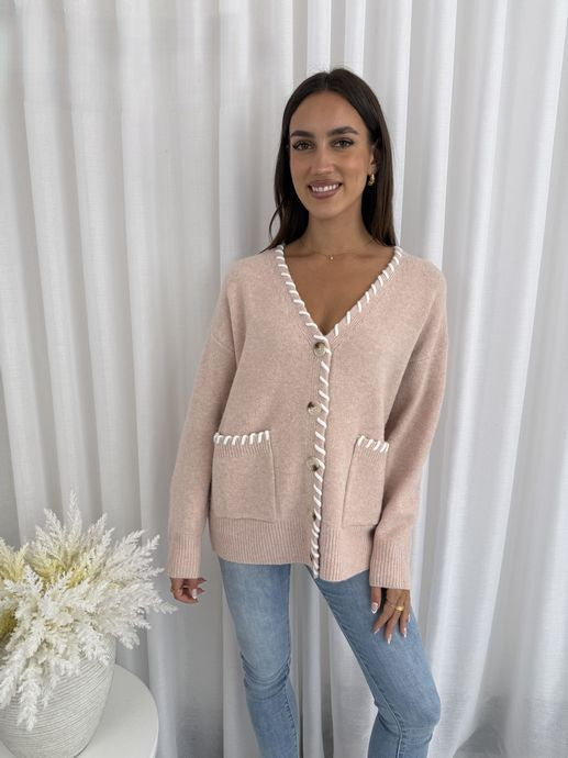 Betty Cardigan - Dusty Pink