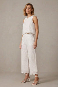 Thumbnail for Luna Anglaise Pant - White