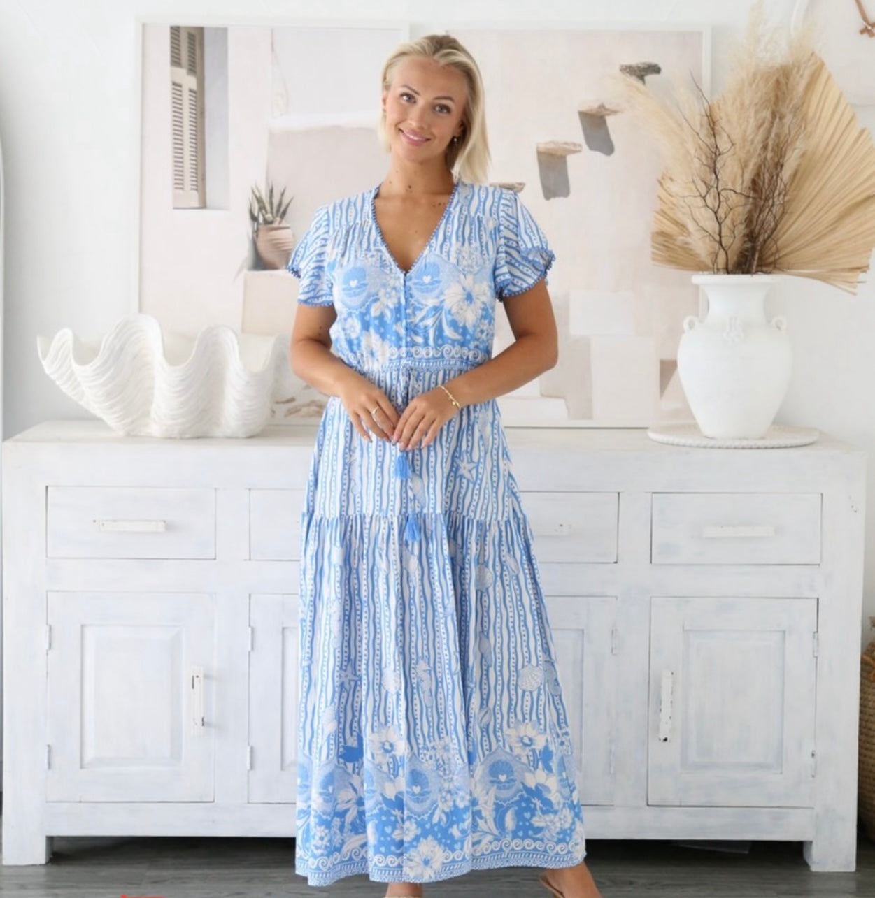 Samantha Maxi Dress - Blue Ocean