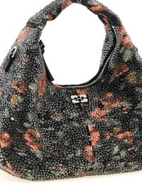 Thumbnail for Ganni Mini Hobo Flowers Handbag
