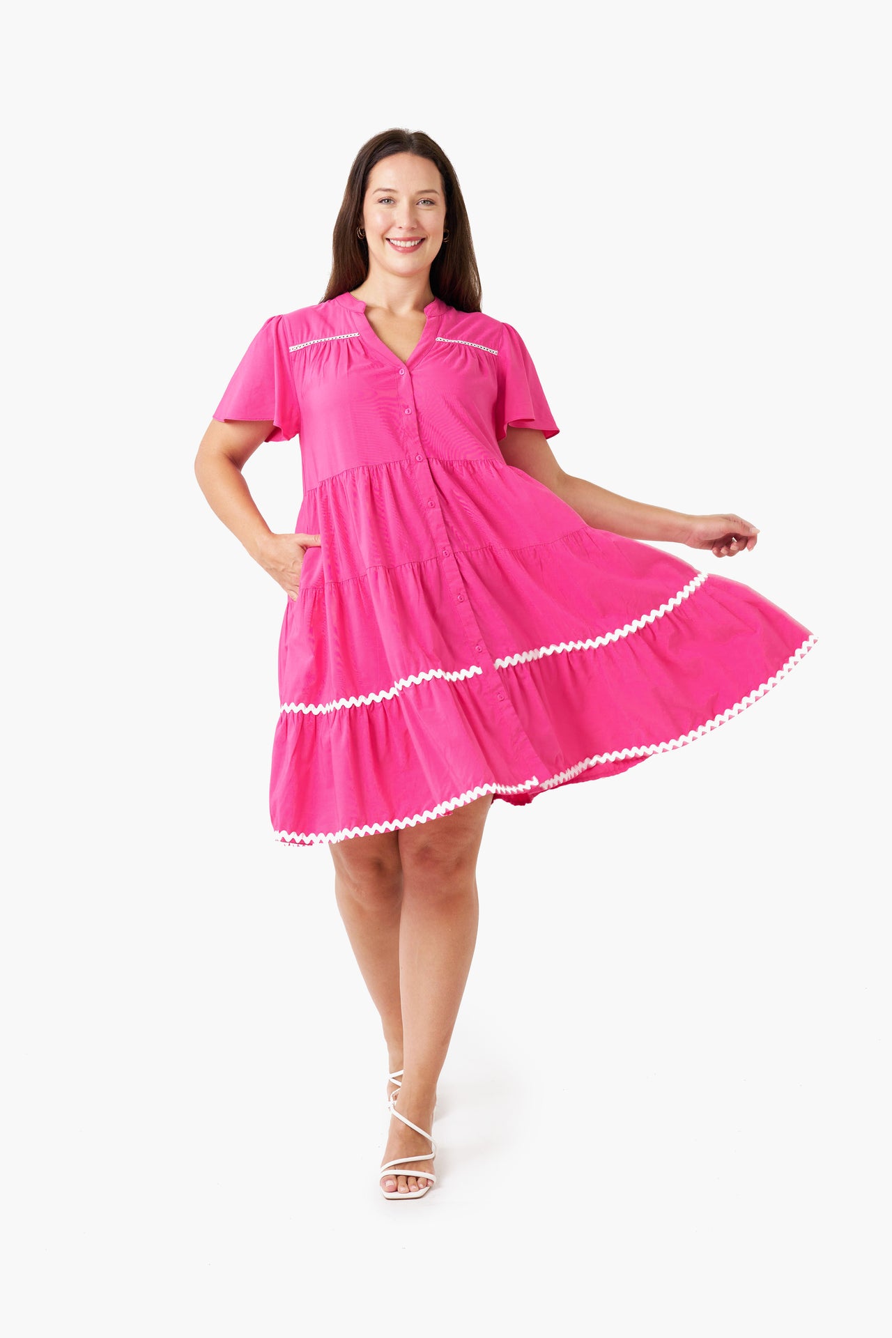 Kaitlin Mini Dress - Pink