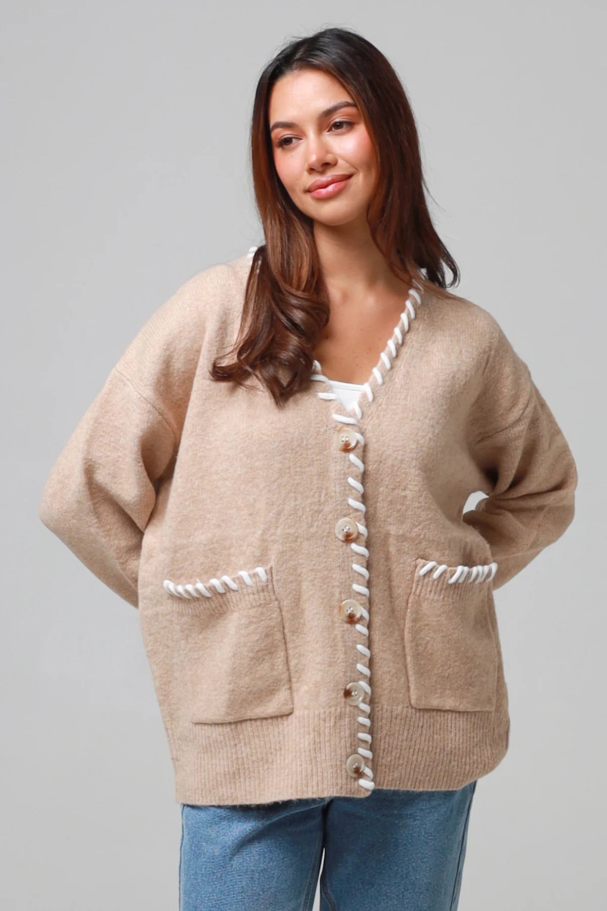 Chapel Cardigan - Bone