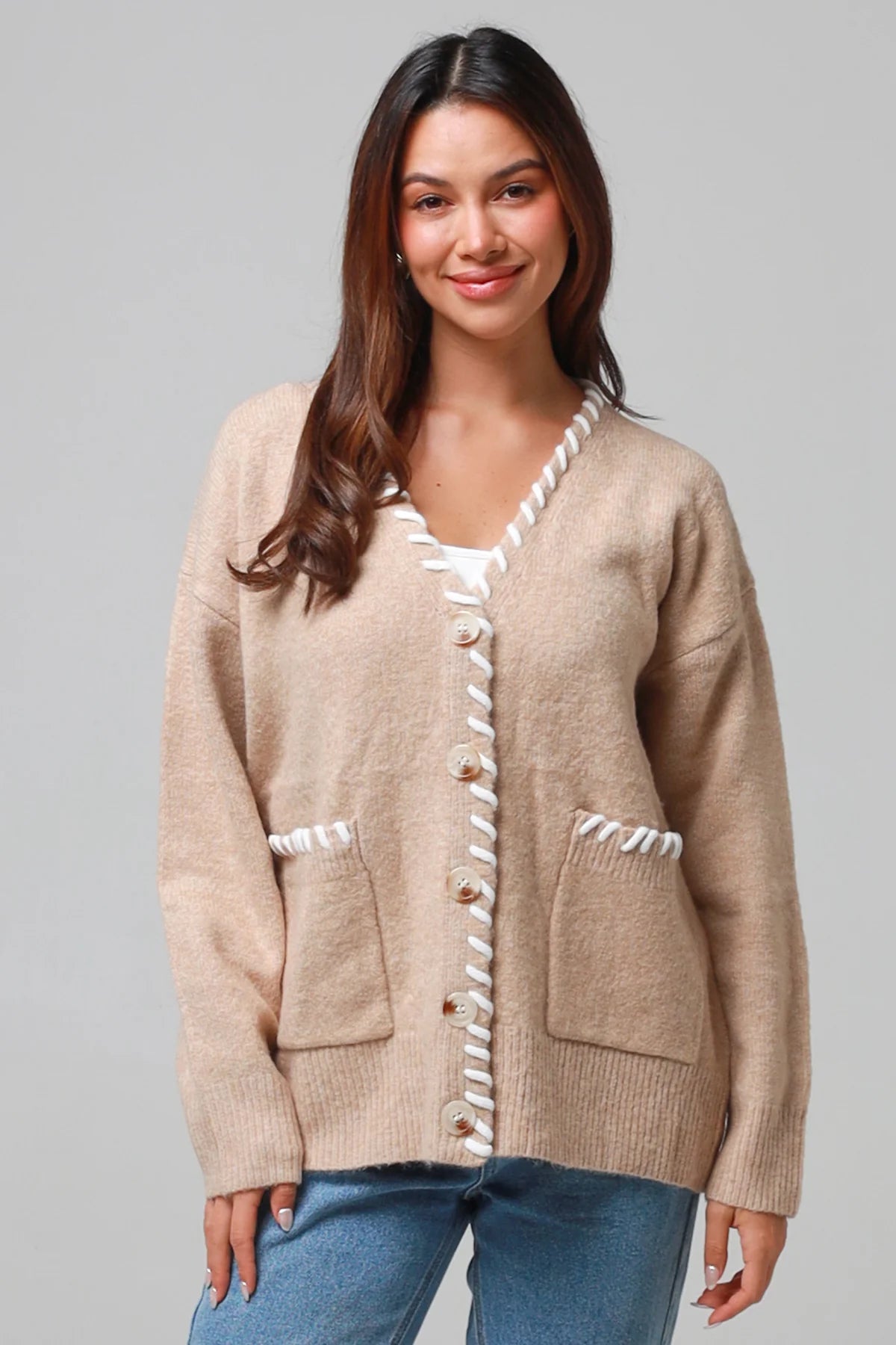 Chapel Cardigan - Bone